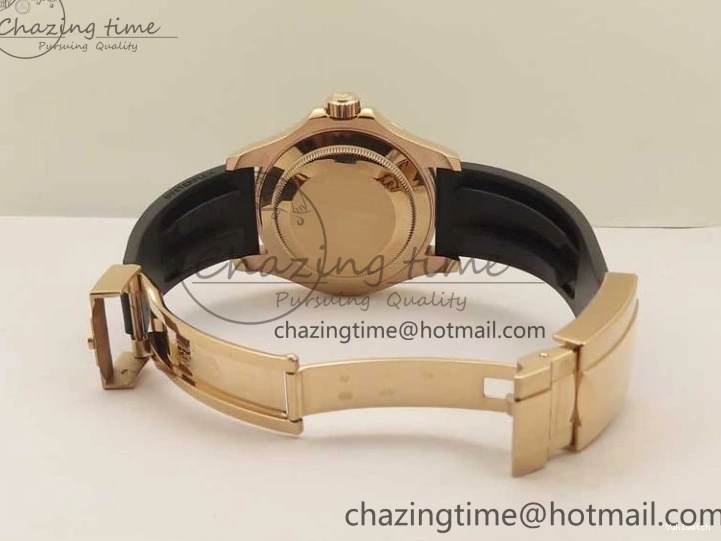 Black on 126655 Black 1:1 Bezel VS3235 Yacht-Master Edition Best Rubber Strap Ceramic RG 3EF 0415